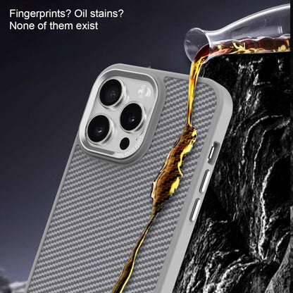 For iPhone 13 Pro Max Carbon Fiber Texture MagSafe Magnetic Shockproof Phone Case(Black) - iPhone 13 Pro Max Cases by buy2fix | Online Shopping UK | buy2fix