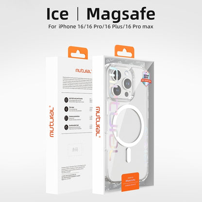 For iPhone 16 Pro Mutural Ice Series MagSafe Magnetic TPU Phone Case(Transparent) - iPhone 16 Pro Cases by Mutural | Online Shopping UK | buy2fix