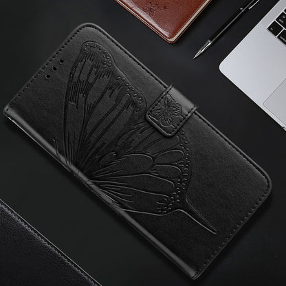 For Redmi K70 Ultra 5G Global Embossed Butterfly Leather Phone Case(Black) - Xiaomi Cases by buy2fix | Online Shopping UK | buy2fix