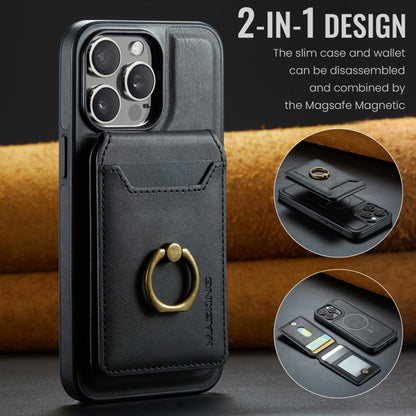 For iPhone 13 Pro DG.MING K1 MagSafe Detachable Wallet RFID Back Cover Phone Case(Black) - iPhone 13 Pro Cases by DG.MING | Online Shopping UK | buy2fix