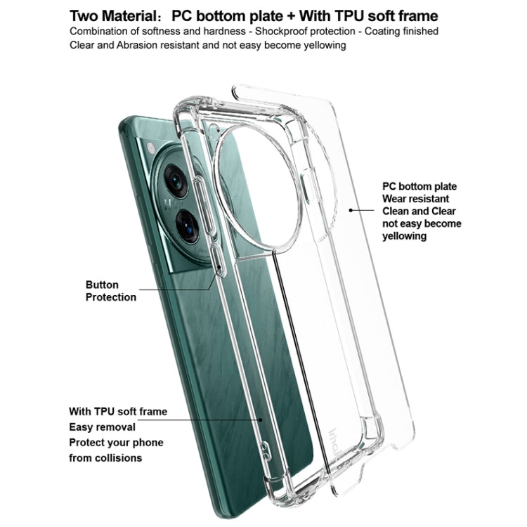 For OnePlus 12 5G IMAK Space Shield PC + TPU Airbag Shockproof Phone Case(Transparent) - OnePlus Cases by imak | Online Shopping UK | buy2fix