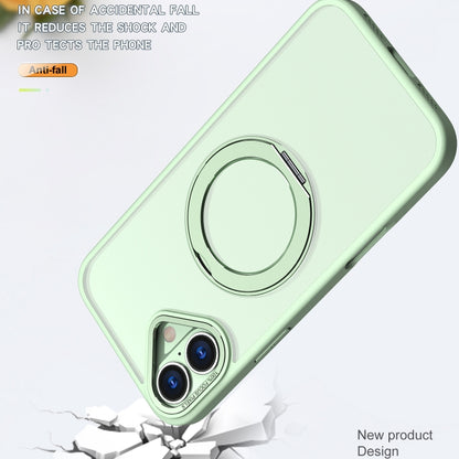 For iPhone 16 Wing Series MagSafe Magnetic Ring Holder Phone Case(Avocado Green) - iPhone 16 Cases by buy2fix | Online Shopping UK | buy2fix