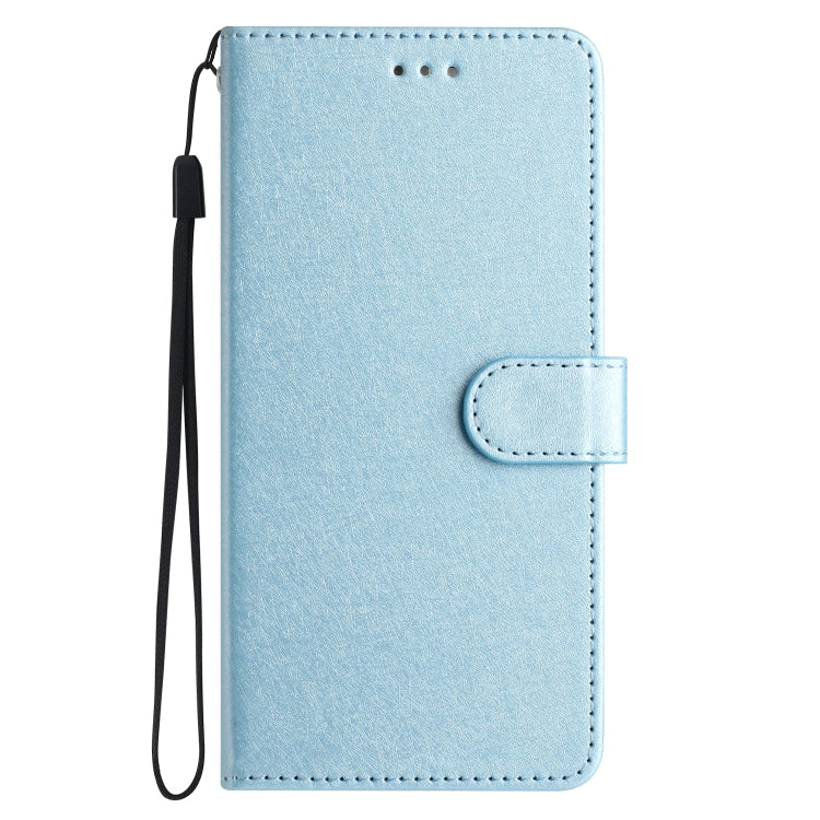 For iPhone 16 Pro Max Silk Texture Horizontal Flip Leather Phone Case(Light Blue) - iPhone 16 Pro Max Cases by buy2fix | Online Shopping UK | buy2fix