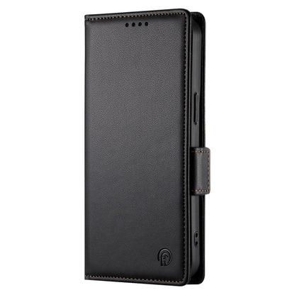 For Redmi K70 Ultra Side Buckle Magnetic Frosted Leather Phone Case(Black) - Xiaomi Cases by buy2fix | Online Shopping UK | buy2fix