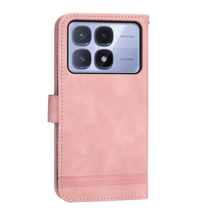 For Redmi K70 Ultra Dierfeng Dream Line TPU + PU Leather Phone Case(Pink) - Xiaomi Cases by buy2fix | Online Shopping UK | buy2fix