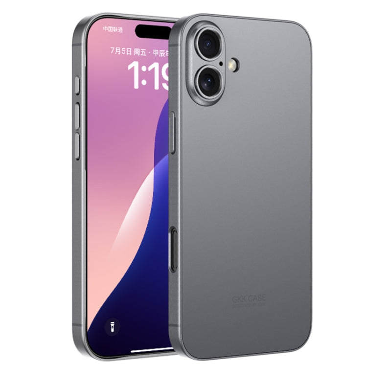 For iPhone 16 Plus GKK AG Craft Skin Feel Full Coverage Phone Case(Mountain Gray) - iPhone 16 Plus Cases by GKK | Online Shopping UK | buy2fix