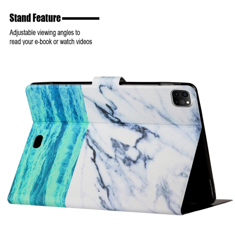 For iPad Pro 11 2024 Colored Drawing Pattern Flip Leather Smart Tablet Case(Ocean) - iPad Pro 11 2024 Cases by buy2fix | Online Shopping UK | buy2fix