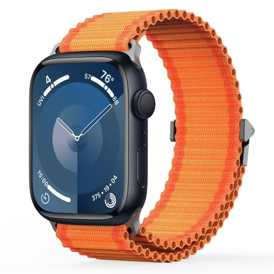 For Apple Watch Series 9 45mm DUX DUCIS YC Series Ocean Nylon Watch Band(Orange) - Watch Bands by DUX DUCIS | Online Shopping UK | buy2fix