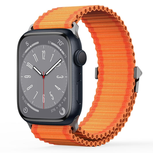 For Apple Watch Series 8 41mm DUX DUCIS YC Series Ocean Nylon Watch Band(Orange) - Watch Bands by DUX DUCIS | Online Shopping UK | buy2fix