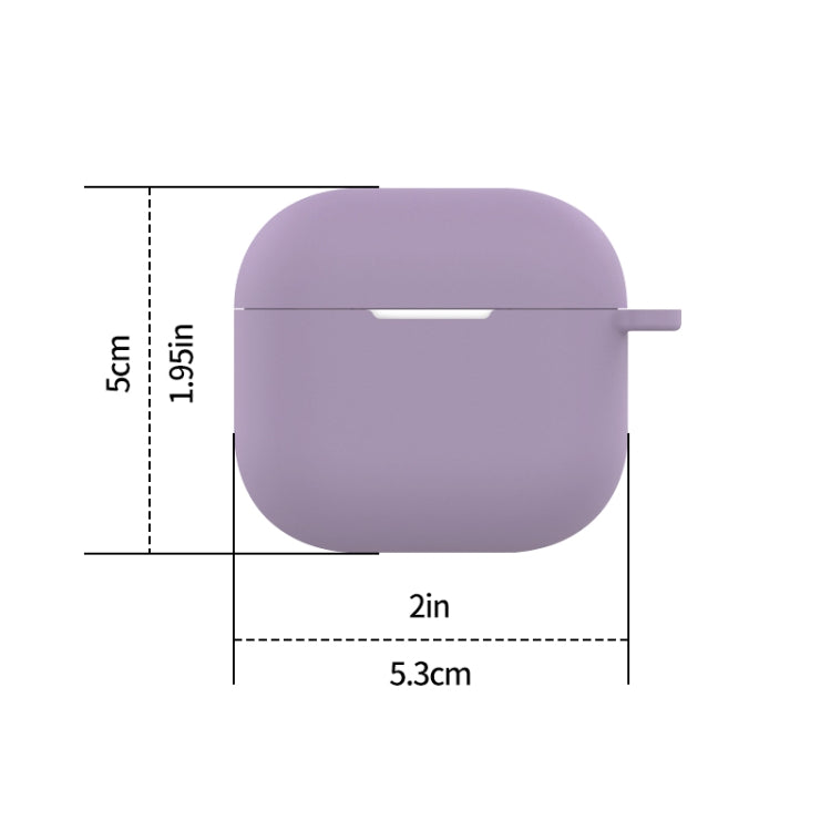 For AirPods 4 Silicone Earphone Protective Case with Hook(Milk Tea Color) - For AirPods 4 by buy2fix | Online Shopping UK | buy2fix