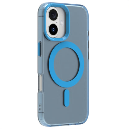 For iPhone 16 Plus Candy Magsafe PC Hybrid TPU Phone Case(Blue) - iPhone 16 Plus Cases by buy2fix | Online Shopping UK | buy2fix