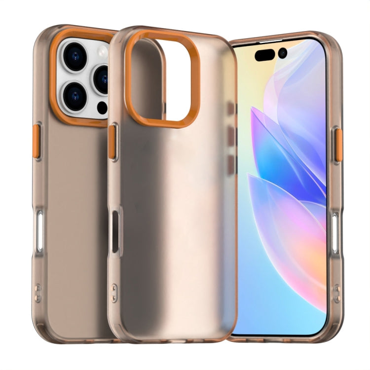 For iPhone 16 Pro Max Candy PC Hybrid TPU Shockproof Phone Case(Orange) - iPhone 16 Pro Max Cases by buy2fix | Online Shopping UK | buy2fix