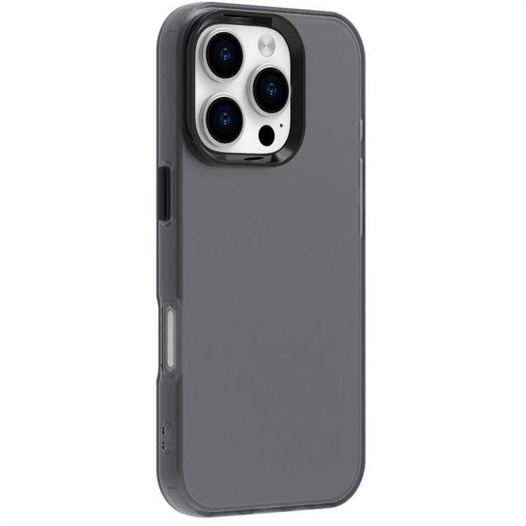 For iPhone 16 Pro Max Candy PC Hybrid TPU Shockproof Phone Case(Black) - iPhone 16 Pro Max Cases by buy2fix | Online Shopping UK | buy2fix