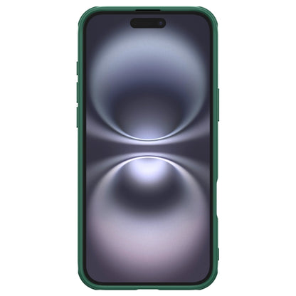 For iPhone 16 NILLKIN Frosted Shield Pro PC + TPU Phone Case(Green) - iPhone 16 Cases by NILLKIN | Online Shopping UK | buy2fix