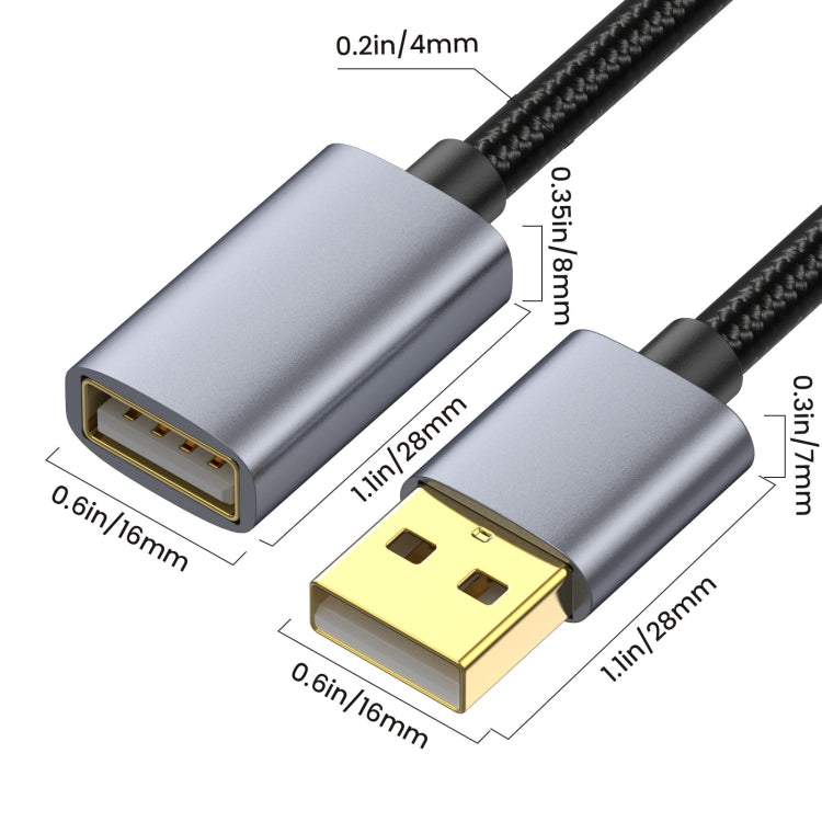 USB2.0 A Male to A Female Extension Data Charging Cable, Length:5m - USB Cable by buy2fix | Online Shopping UK | buy2fix