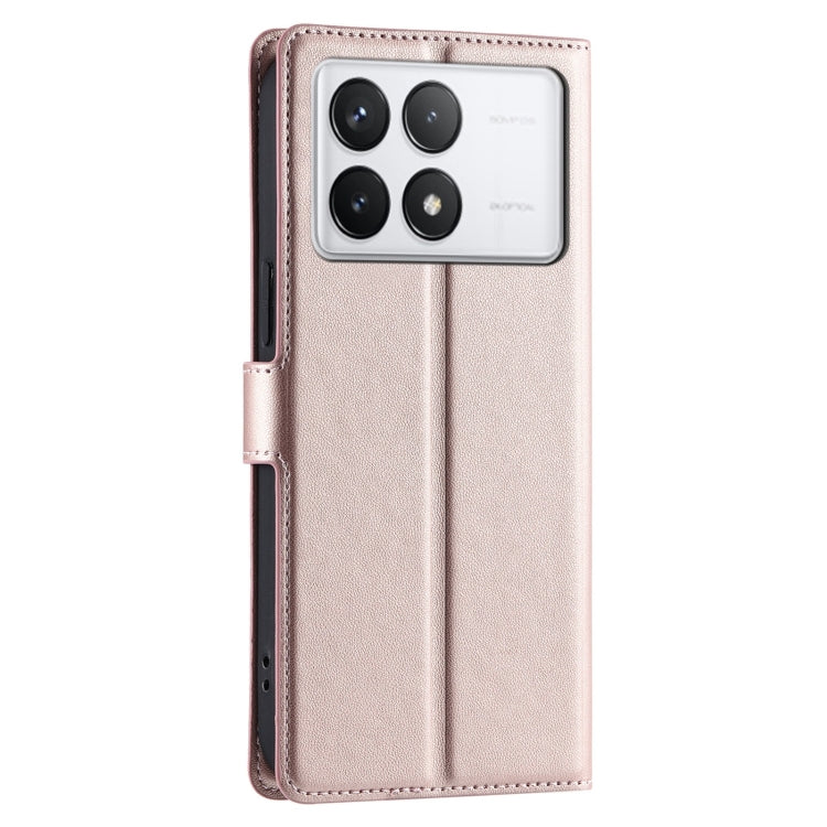 For Redmi K70 Voltage Ultra-thin Dot Leather Phone Case(Rose Gold) - K70 Cases by buy2fix | Online Shopping UK | buy2fix