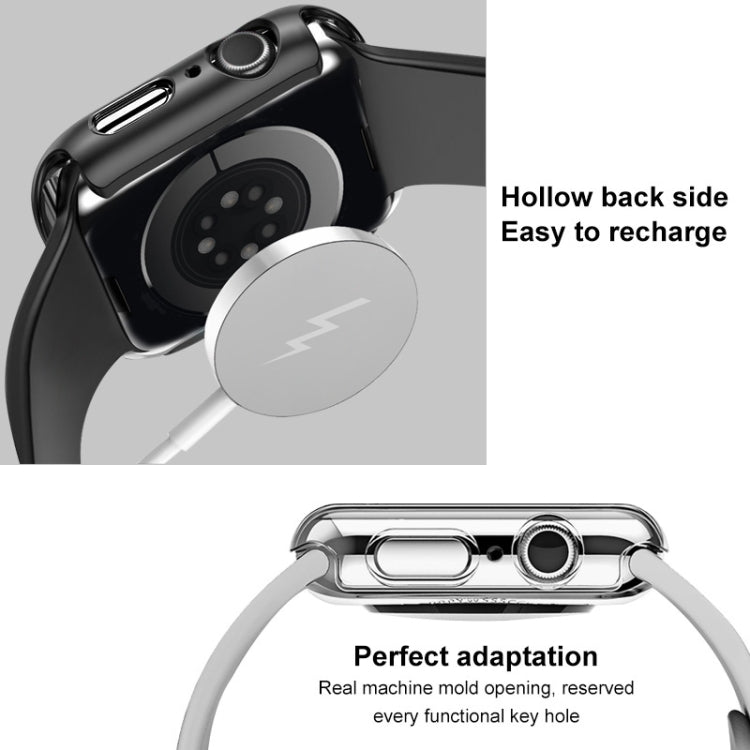 For Apple Watch Series 10 46mm imak Integrated Watch Case with Film(Silver) - Watch Cases by imak | Online Shopping UK | buy2fix