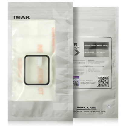 For Apple Watch Series 10 46mm imak Integrated Watch Case with Film(Black) - Watch Cases by imak | Online Shopping UK | buy2fix