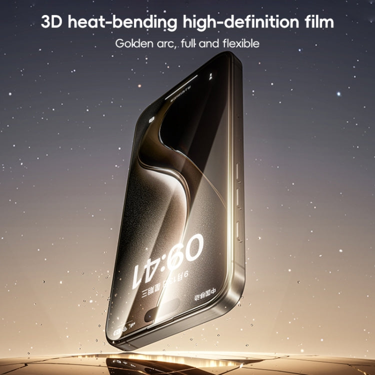 For iPhone 16 Pro Max Benks Black Gold Series 3D Heat Bending Full Glue Full Coverage HD Tempered Film - iPhone 16 Pro Max Tempered Glass by Benks | Online Shopping UK | buy2fix