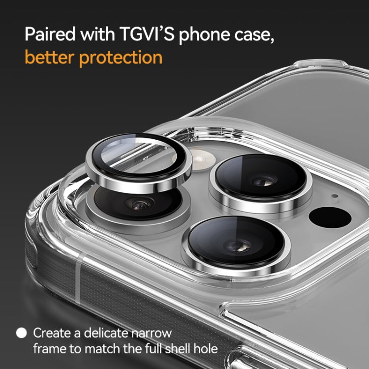 For iPhone 16 Pro / 16 Pro Max TGVIS 9H Anti Reflection HD Lens Protector(Grey) - iPhone 16 Pro Tempered Glass by TGVIS | Online Shopping UK | buy2fix