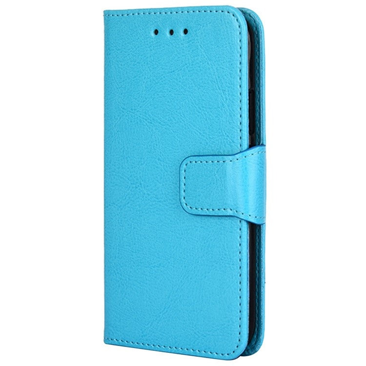 For iPhone 16 Pro Max Crystal Texture Leather Phone Case(Sky Blue) - iPhone 16 Pro Max Cases by buy2fix | Online Shopping UK | buy2fix