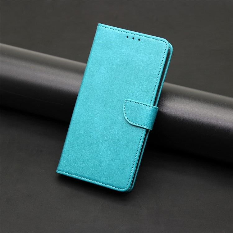 For iPhone 16 Calf Texture Buckle Flip Leather Phone Case(Light Blue) - iPhone 16 Cases by buy2fix | Online Shopping UK | buy2fix