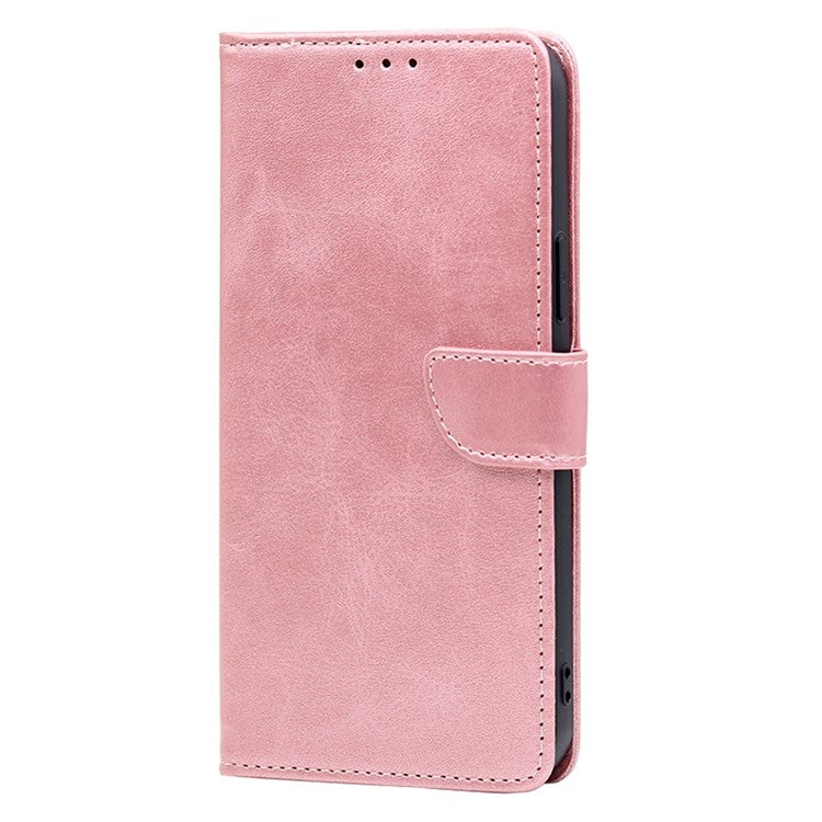 For iPhone 16 Plus Calf Texture Buckle Flip Leather Phone Case(Rose Gold) - iPhone 16 Plus Cases by buy2fix | Online Shopping UK | buy2fix