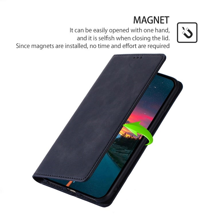 For iPhone 16 Pro Max Skin Feel Magnetic Leather Phone Case(Black) - iPhone 16 Pro Max Cases by buy2fix | Online Shopping UK | buy2fix