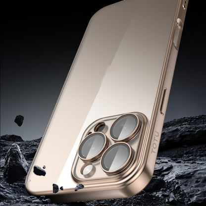 For iPhone 16 Pro TOTU PC-2 Soft Jane Series Electroplated TPU Phone Case with Lens Film(Black) - iPhone 16 Pro Cases by TOTUDESIGN | Online Shopping UK | buy2fix