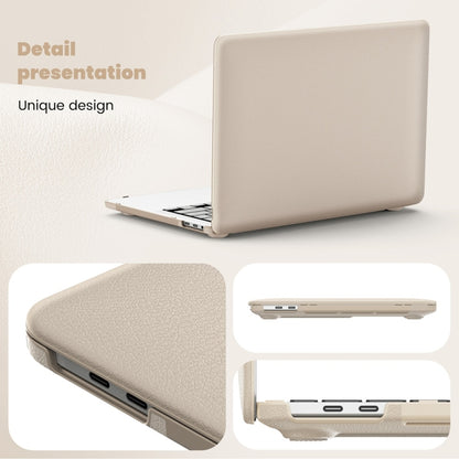 For MacBook Pro 13.3 inch M1 A2338 Business Magnetic Holder PC + PU Laptop Protective Case(Gold) - MacBook Pro Cases by buy2fix | Online Shopping UK | buy2fix