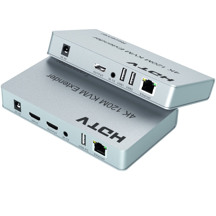 120m HDMI USB KVM 4K Network Extender, Plug:EU Plug - Amplifier by buy2fix | Online Shopping UK | buy2fix