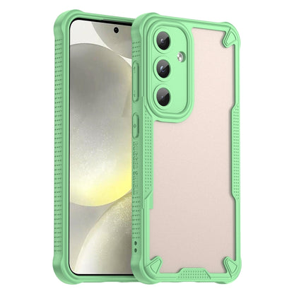 For Samsung Galaxy S25 5G Armor Glaze PC Hybrid TPU Phone Case(Green) - Galaxy S25 5G Cases by buy2fix | Online Shopping UK | buy2fix