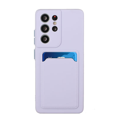 For Samsung Galaxy S25 Ultra 5G Card Slot Design Shockproof TPU Phone Case(Purple) - Galaxy S25 Ultra 5G Cases by buy2fix | Online Shopping UK | buy2fix