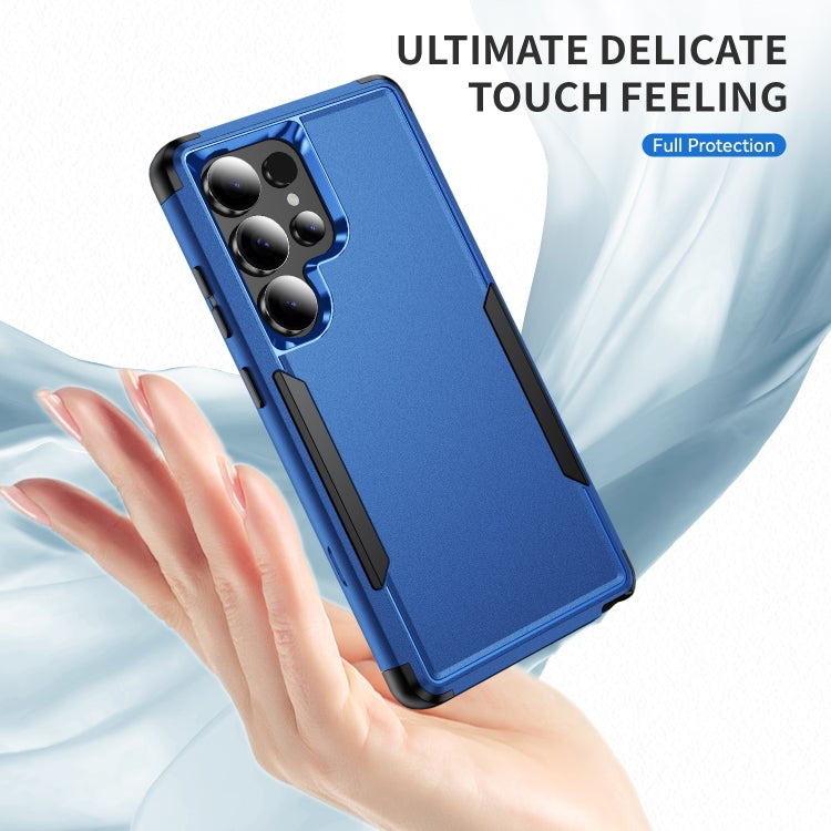 For Samsung Galaxy S25 Ultra 5G TPU + PC Shockproof Protective Phone Case(Royal Blue + Black) - Galaxy S25 Ultra 5G Cases by buy2fix | Online Shopping UK | buy2fix