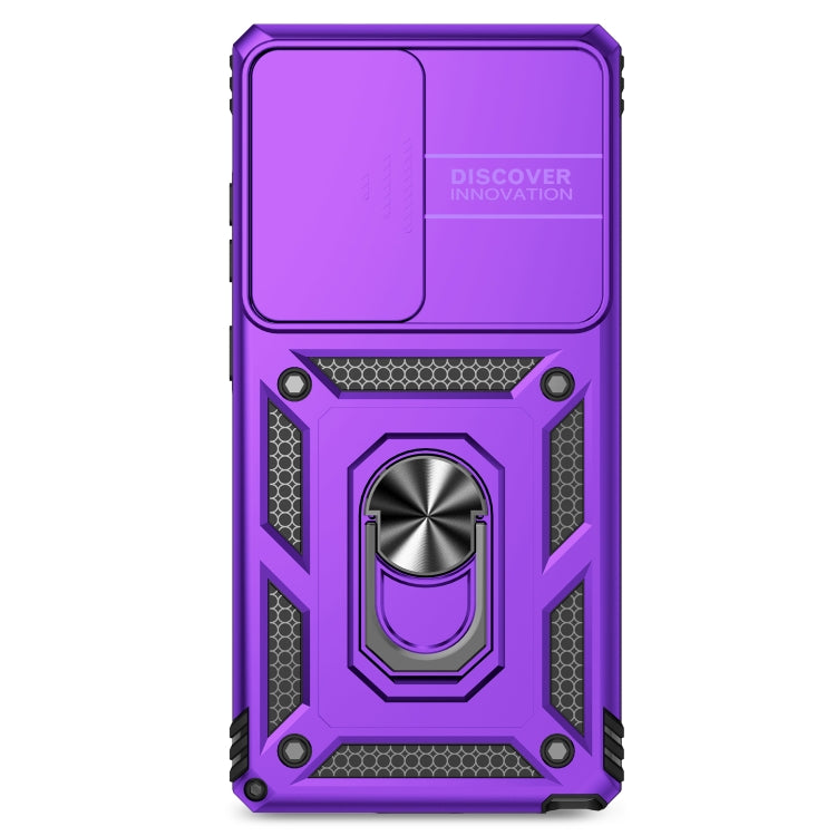 For Samsung Galaxy S25 Ultra 5G Sliding Camshield Holder Phone Case(Purple) - Galaxy S25 Ultra 5G Cases by buy2fix | Online Shopping UK | buy2fix