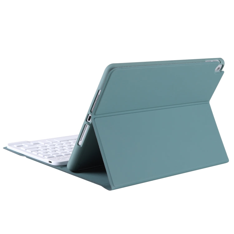 T098B Integrated Ultra-thin Candy Colors Bluetooth Keyboard Tablet Case for iPad Air 4 10.9 inch (2020), with Stand & Pen Slot(Dark Green) - For iPad Air by buy2fix | Online Shopping UK | buy2fix