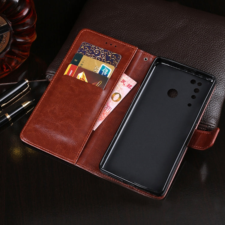 For DOOGEE N20 Pro idewei Crazy Horse Texture Horizontal Flip Leather Case with Holder & Card Slots & Wallet(Red) - More Brand by idewei | Online Shopping UK | buy2fix