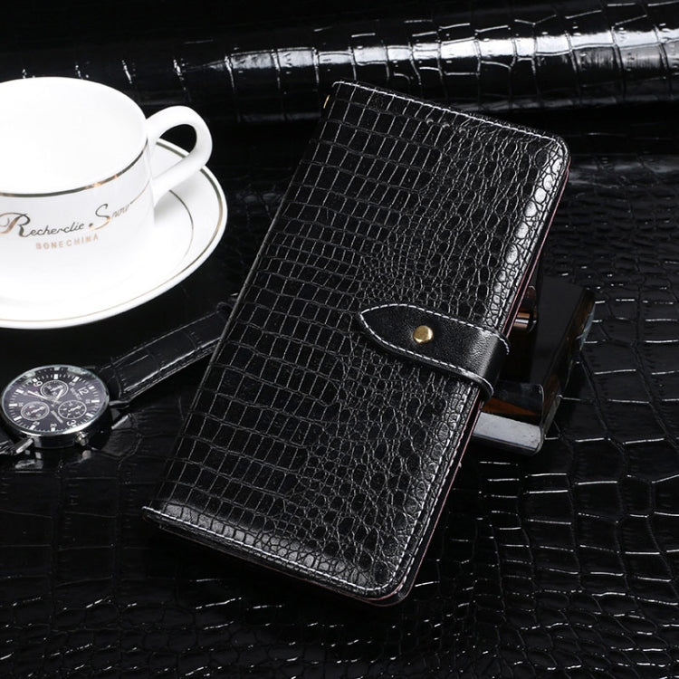 For Doogee N20 Pro idewei Crocodile Texture Horizontal Flip Leather Case with Holder & Card Slots & Wallet(Black) - More Brand by idewei | Online Shopping UK | buy2fix