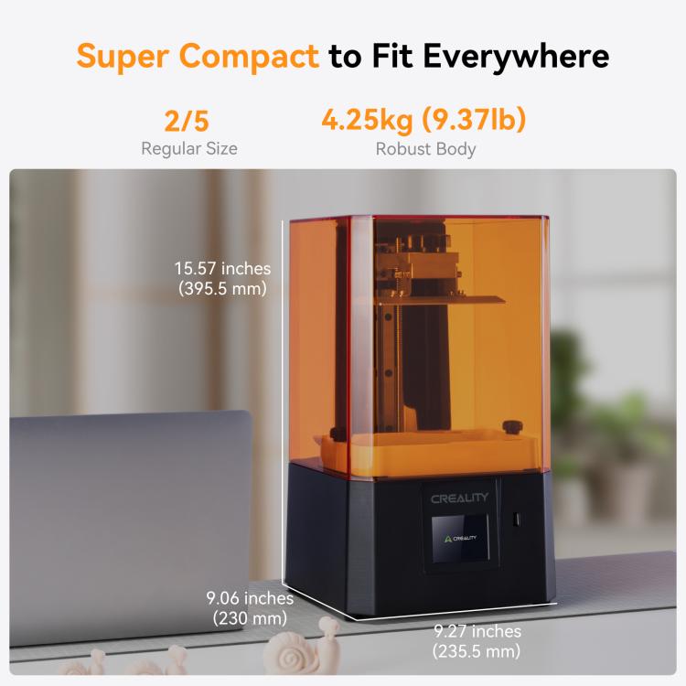 CREALITY HALOT R6 6.08 inch LCD Resin DIY 3D Printer, Print Size : 130.56 x 82.62 x 160mm, US Plug - 3D Printer by Creality | Online Shopping UK | buy2fix