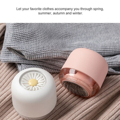 Daisy Pattern Home USB Clothes Hair Ball Trimmer Rechargeable USB Electric Ball Remover (Pink) - Sponges, Cloths & Brushes by buy2fix | Online Shopping UK | buy2fix