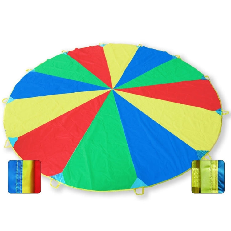 3.6m Children Outdoor Game Exercise Sport Toys Rainbow Umbrella Parachute Play Fun Toy with 8 Handle Straps for Families / Kindergartens / Amusement Parks - Toy Sports by buy2fix | Online Shopping UK | buy2fix