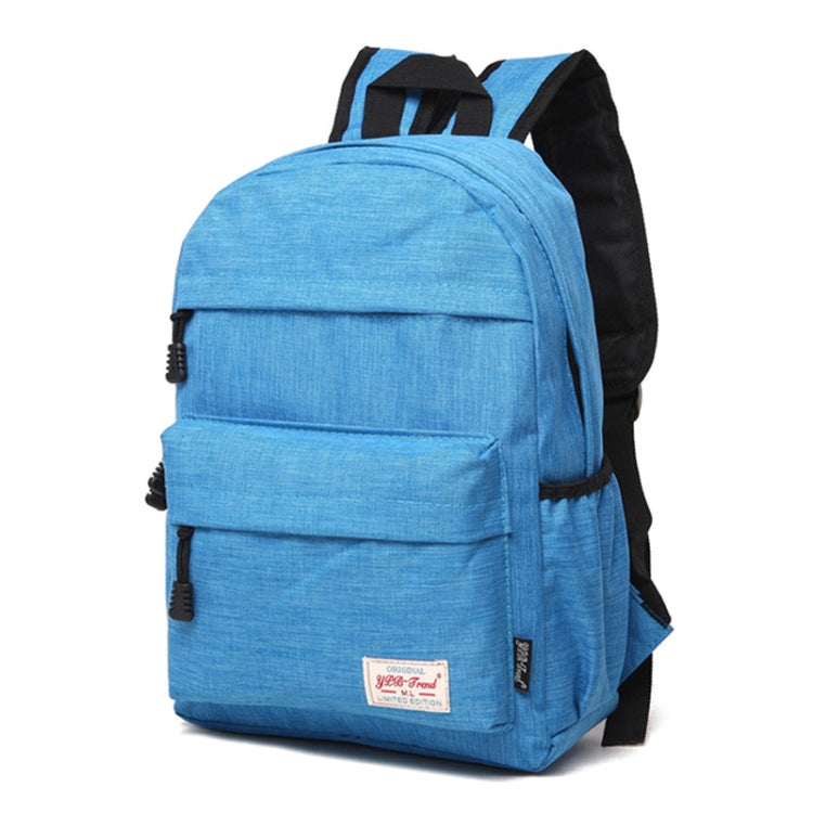 Universal Multi-Function Canvas Cloth Laptop Computer Shoulders Backpack Students Bag for 13-15 inch, Size: 36x25x10cm(Baby Blue) - Backpack by buy2fix | Online Shopping UK | buy2fix