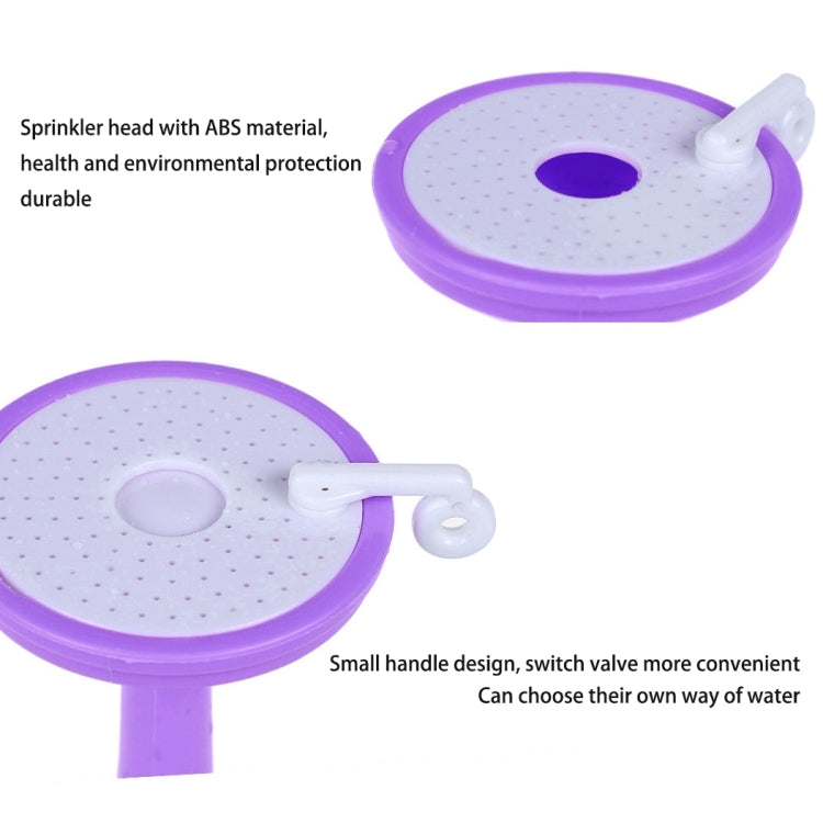 2 PCS Faucet Splash Water-saving Shower Bath Adjustable Valve Filter Water Saving Devices, Large Size: 6.5 x 15cm, Suitable for 17mm Diameter Round Faucets(Purple) - Faucets & Accessories by buy2fix | Online Shopping UK | buy2fix