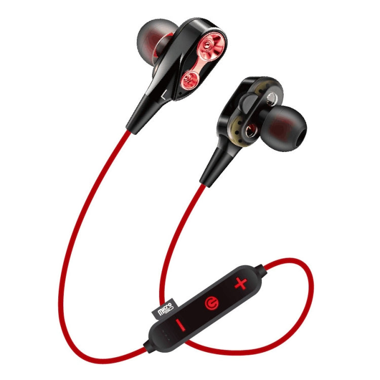 MG-G23 Portable Sports Bluetooth V5.0 Bluetooth Headphones, with 4 Speakers(Red) - Neck-mounted Earphone by buy2fix | Online Shopping UK | buy2fix