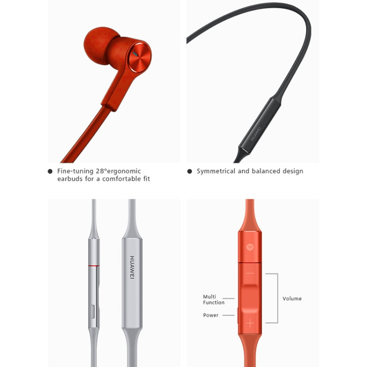 Original Huawei FreeLace CM70-C Bluetooth 5.0 Waterproof Hanging Neck Sports In-ear Bluetooth Headset(Orange) - Neck-mounted Earphone by Huawei | Online Shopping UK | buy2fix