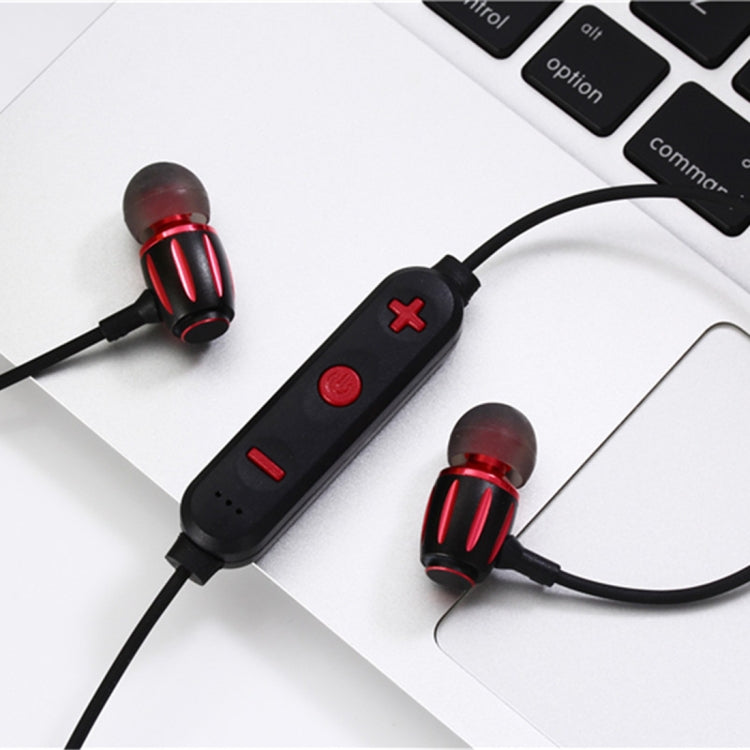 MG-G21 Bluetooth 4.2 Sport Wireless Bluetooth Earphone, Support Card(Black Red) - Bluetooth Earphone by buy2fix | Online Shopping UK | buy2fix