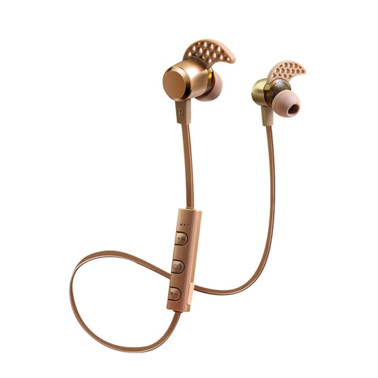 KIN-88 In-Ear Wire Control Bluetooth Earphone with Mic(Gold) - Bluetooth Earphone by buy2fix | Online Shopping UK | buy2fix