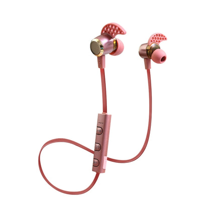 KIN-88 In-Ear Wire Control Bluetooth Earphone with Mic(Magenta) - Bluetooth Earphone by buy2fix | Online Shopping UK | buy2fix