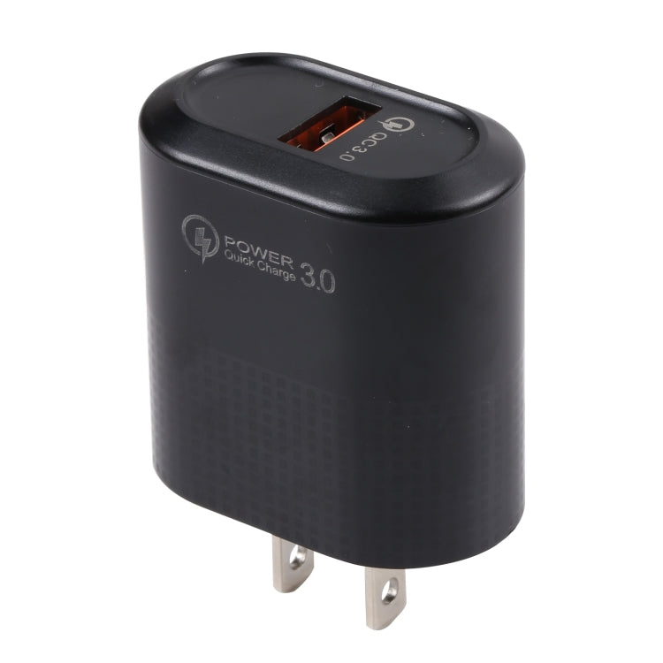 LZ-2117 18W QC3.0 3.1A USB Fast Charger, US Plug (Black) - USB Charger by buy2fix | Online Shopping UK | buy2fix