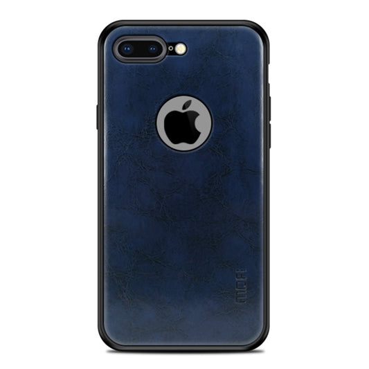 MOFI Shockproof PC+TPU+PU Leather Protective Back Case for iPhone 7 Plus(Blue) - More iPhone Cases by MOFI | Online Shopping UK | buy2fix